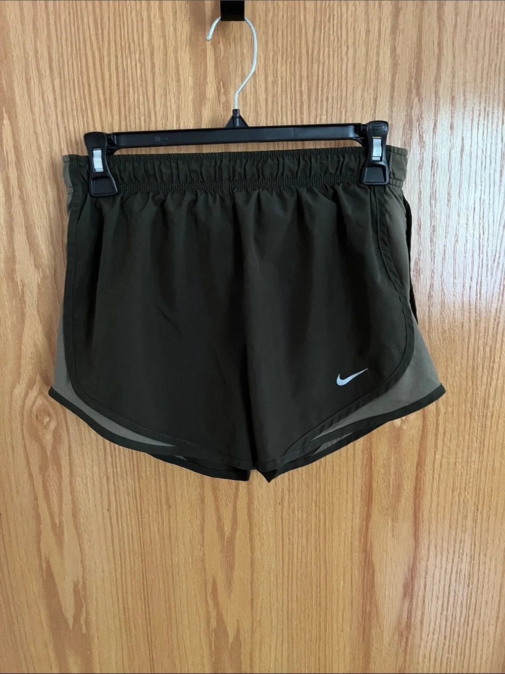 Nike Women’s Dark Olive Green Dri-Fit Shorts